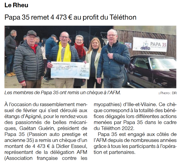 Of 9 2 2023 remise cheque telethon papa35